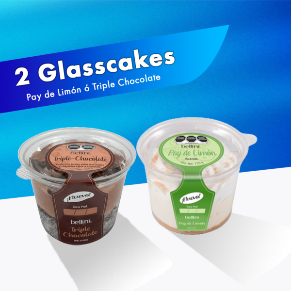2 Glasscakes por $79